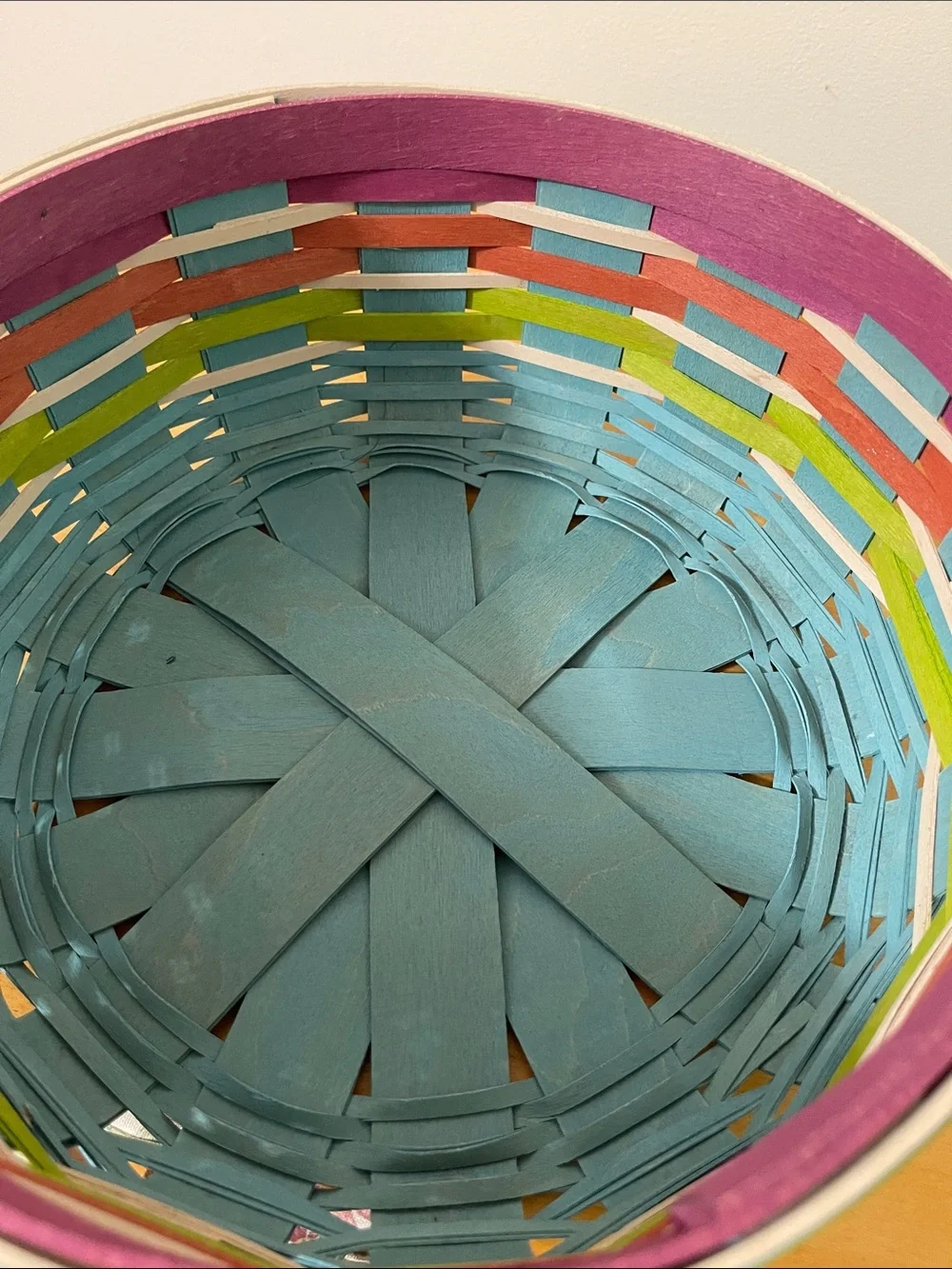 Rare Multi-Colored Longaberger Basket